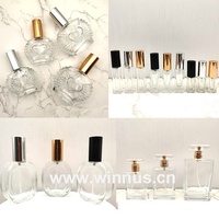 2 5ml 10ml 15ml 30ml 50ml 100ml Logo personnalisé Bouteille d'échantillon de parfum en verre vide rose noir rechargeable Bouteille de parfum en spray