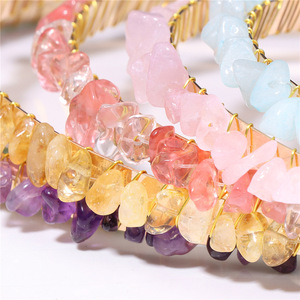 Fascia per Capelli da Sposa con Perline e Cristalli Colorati in <span class=keywords><strong>Metallo</strong></span>, Stile Europeo e Americano, Fatta a Mano per Donne - Product Image 4