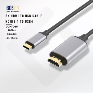 สายเคเบิล 8K HDMI 2.1 ถึง USB 4.0 48Gbps สายชาร์จจอแสดงผลสำหรับจอภาพแล็ปท็อป - Product Image 3