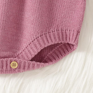 Mimixiong Maßgefertigter OEM/ODM Weicher Gestrickter Strampler & Mütze 2-teilig |   Großhandel Neugeborenen-Outfit, Unisex Babykleidung für Babyparty - Product Image 6