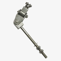 Support de suspension robuste en acier inoxydable à vis traversante, pivotant à 3 articulations, pour hamac, chaise, aire de jeux, sac de frappe