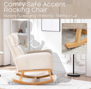 <span class=keywords><strong>Fauteuil</strong></span> à bascule de haute qualité <span class=keywords><strong>pour</strong></span> la crèche, <span class=keywords><strong>fauteuil</strong></span> à bascule rembourré en lin, <span class=keywords><strong>fauteuil</strong></span> à bascule rembourré <span class=keywords><strong>pour</strong></span> le salon - Product Image 4