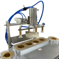 Machine de scellage semi-automatique pneumatique haute précision contrôlée par PLC pour canettes de boissons, jus, lait, plastique