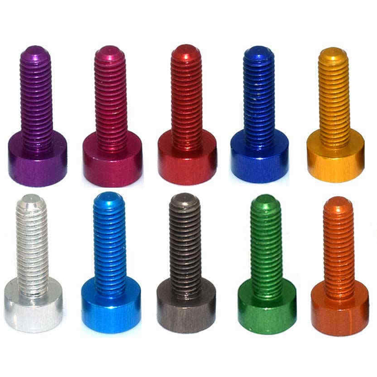 DIN912 алюминиевая анодированная M3 M4 M5 M6 M8 M10 Шестигранная головка