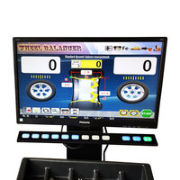 JOHNHAM Écran LCD Équilibreur de roue de voiture avec verrouillage manuel avec lève-roue JWB680 + JWL80