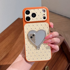 Premium Luxury Herringbone Pattern Heart-shaped Support Suitable for iPhone 17 Promax Fashionable Phone case <strong>Apple</strong> 16 Pro/15/14 - Product Image 4