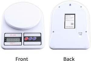 Mini balance de cuisine avec écran LCD, alimentée par piles, capacité de 5 kg, construction en acier inoxydable pour la mesure du poids - Product Image 6