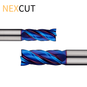 ดอกกัดทังสเตนคาร์ไบด์แบบ HRC65 4ร่องเคลือบ HX35 nacoblue - Product Image 5