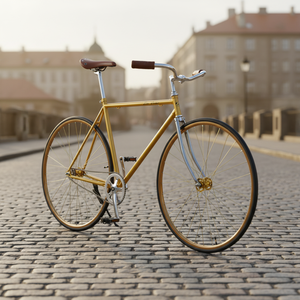 Envío Rápido Bicicleta de Piñón Fijo Retro de 26 Pulgadas de Acero de Alto Carbono con Freno de Disco, Pedal Ordinario y Llanta de Aleación de Aluminio - Product Image 1