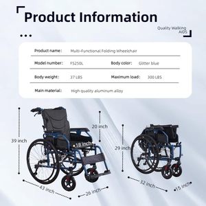 Sedia a Rotelle Manuale Pieghevole in Acciaio Leggero per Disabili, Fornitura Diretta dalla Fabbrica - Product Image 3