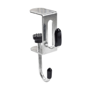 Adjustable Desk Hooks For <b>Backpacks</b> And Dormitories 5 10kg Load Capacity Double Hook Design Cold <b>Rolled</b> Steel Sheet Material - Product Image 2
