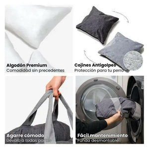 Dog Car Seat Cushion <strong>Pet</strong> <strong>Sofa</strong> Travel Bed Washable <strong>Cover</strong> Waterproof Solid Pattern PP Material for Small <strong>Pets</strong> - Product Image 5