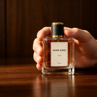 Botol Parfum Mewah 50ml Kaca 100ml Botol Parfum Kosong Baru Mewah Persegi Kemasan Pompa Jernih Crimp
