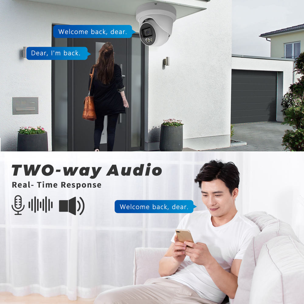 5MP Turret PoE IP Security Camera F1.0 Lens Starlight AI ColorVu 24/7 Full Color Night Vision Built-in Audio CCTV Camera IP66 · image 5