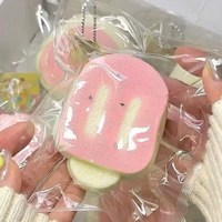 Jouet à presser en silicone fait main de la série Peach-Milk, à récupération lente, anti-stress, cadeau, gadget de décompression de qualité alimentaire, pour les 2 ans et plus, unisexe