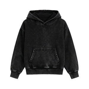 Sudadera con Capucha Personalizada para Niños, 360GSM, Felpa Francesa, Estilo Vintage Lavado, Sudadera Holgada, Ropa Urbana Infantil - Product Image 6