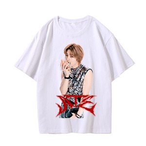T-shirt <span class=keywords><strong>ATE</strong></span> personalizzata promozionale fai-da-te <span class=keywords><strong>a</strong></span> maniche corte con stampa KPOP Street Children - Product Image 6