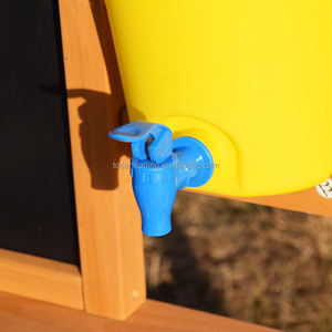 Cuisine de jeu extérieure pour enfants avec évier, cuisinières, distributeur d'eau et rangement - Cuisine de jeu résistante aux intempéries pour jardin - Product Image 5