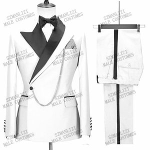 Traje Masculino Clássico Casual 2 Peças para Casamento, Noivo e Negócios - Product Image 6