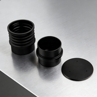 Hopper à dose unique Eureka Atom en silicone de luxe, écologique et personnalisé, sans rétention, certifié LFGB, noir