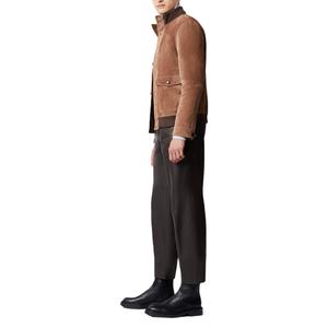 Chaqueta de Invierno Personalizada de Lujo para Hombre, Talla Grande, con Botones, Cuello Alto, Ajustada, de Gamuza Sintética - Product Image 3