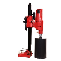 Machine de forage à noyau diamanté verticale BAOJIE BJ-255 3950W de Chine, pour béton humide, 15-255 mm, avec support