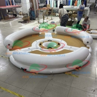 Plateforme flottante gonflable de protection Sea Island Pvc plate-forme de quai de natation flottante plate-forme d'eau gonflable