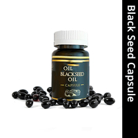 500mg/1000mg Capsule molle d'huile de graines de cassis Suppléments à base de plantes dans des bouteilles ou une carte blister