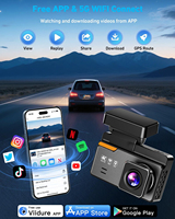 Caméra de tableau de bord 4K Ultra HD pour voiture avec Wi-Fi, vision nocturne, moniteur de stationnement, enregistrement en boucle, pour chauffeurs de taxi avec GPS intégré