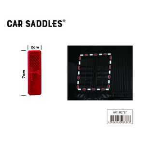 Autocollant réfléchissant pour selle de voiture, adhésif double face rouge 7x2cm pour la sécurité des véhicules - Product Image 2