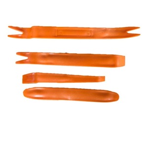 Outils de démontage de <span class=keywords><strong>voiture</strong></span>, CD audio, démontage du panneau de porte intérieur, modification, levier, installation, <span class=keywords><strong>réparation</strong></span>, ensemble de 4 pièces, plastique ABS jaune - Product Image 5
