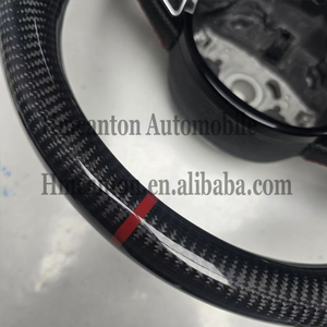 Volante Deportivo de Fibra de Carbono y Cuero Perforado para Audi A3 A4L A5 A6L A7 Q3 Q5, Venta al Por Mayor - Product Image 4