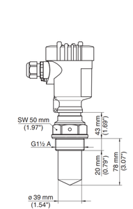 מד גובה דיגיטלי אולטראסוני למיכל דלק דיזל איכותי, משדר חיישן גובה אולטראסוני - Product Image 4