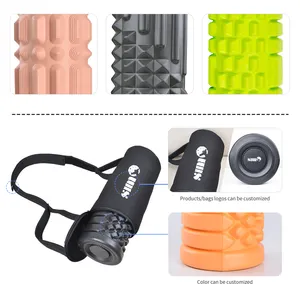 Electric 5 Speed Vibrating Wave Muscle Roller Physical Therapy Back Foam Rollers For Post-exercise Muscle Recovery