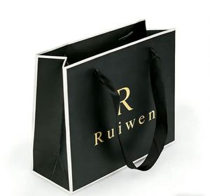 Custom LOGO Small Portable Paper Packaging <b>Bag</b> <b>for</b> Jewelry Gift <b>Bags</b> and Luxury Brand Packaging Good Quality Durable - Product Image 5