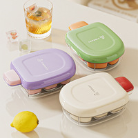 Bac à glaçons en plastique écologique Moule à glaçons fait maison à libération facile Boîte à glaçons congelée pressée de qualité alimentaire