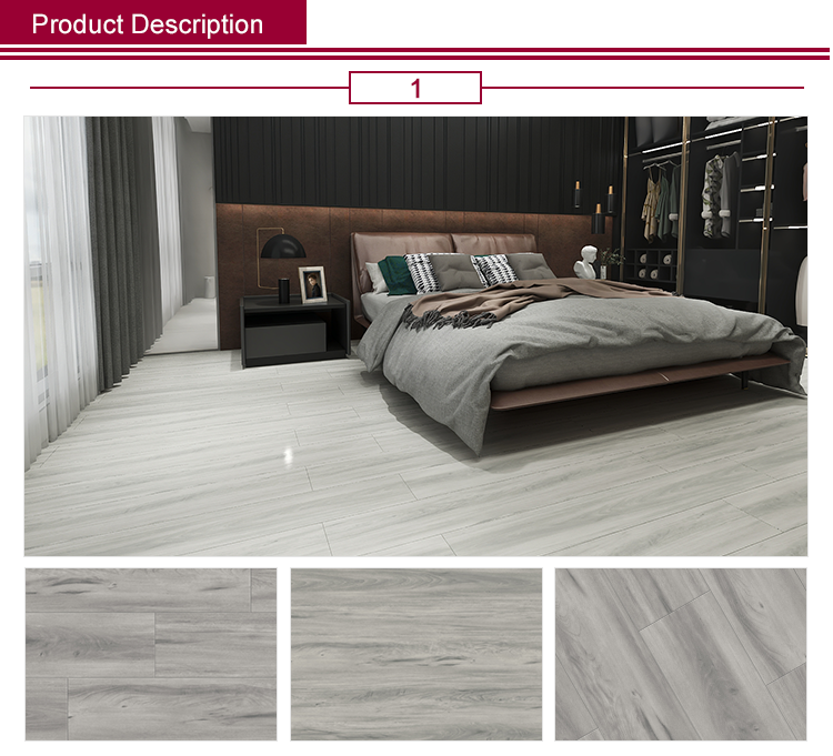 High Quality Factory Commercial Anti-slip PVC Flooring Waterproof Interlocking Click Wooden PVC Vinyl Flooring
