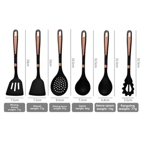 Silicone Kitchenware Set Non Stick Silicone Cookware Multi-FUNCTION Knife Spoon Shovel for <b>Kitchen</b> <b>Tool</b> Set - Product Image 3