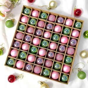 lectroplated <b>Glitter</b> Mini Christmas Baubles Shiny Small Xmas Balls Hanging Ornaments For Desktop Mini Christmas Tree Decor - Product Image 4
