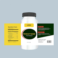 Impression de logo personnalisé d'autocollant d'étiquette auto-adhésive de vinyle pour des produits de soins de santé