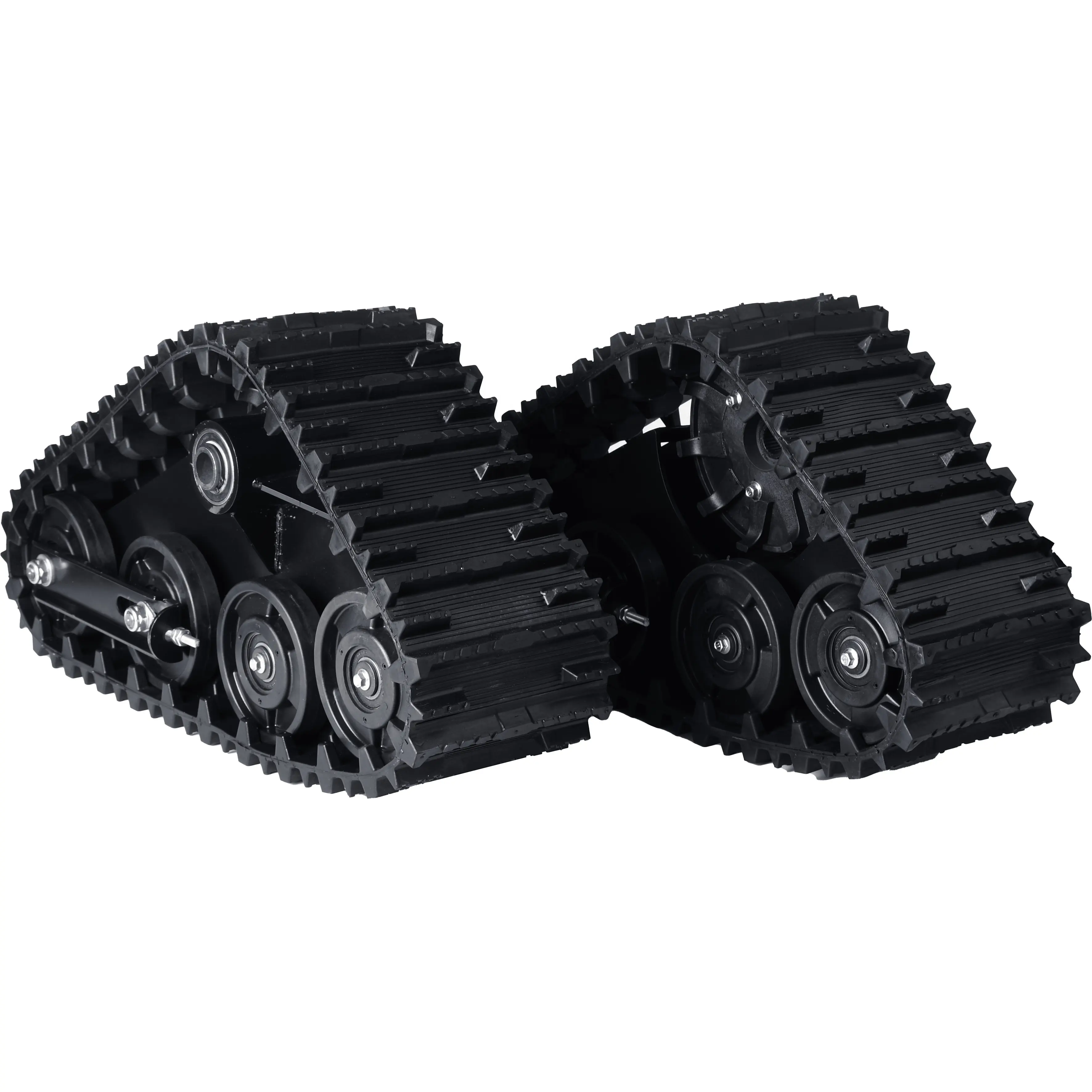 Set di ruote per cingoli in gomma per ATV UTV Buggy motoslitta Quad Dirt Bike moto elettrica Sand Snow Track System