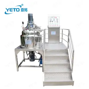 Customized Vacuum Stainless Steel Foundation Mixing Machine Cosmetic Cream Lotion Emulsifying Homogenizer Mixer Cosmetic