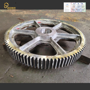 Đúc quay hình khuyên bánh răng lớn Đường kính bánh cho nhà máy Bóng lò xi măng zg40crni2mo - Product Image 3
