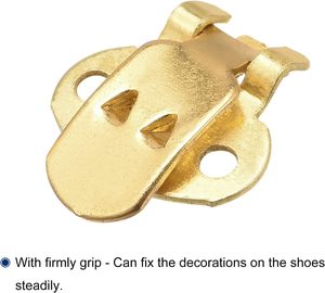 Uxcell – pinces à chaussures vierges en fer, Mm X Mm, pour bricolage, artisanat, décoration, ton doré, pièces - Product Image 4