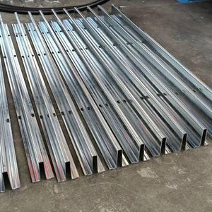 24 게이지 아연 도금 강철 강화 차고 도어 스트럿 (U-바) 프로파일 롤 성형 기계 - Product Image 6