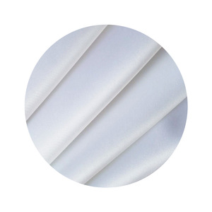 Tissu en satin extensible texturé mat <span class=keywords><strong>blanc</strong></span> 50*50D 100% polyester, tissé uni, pour robes de mariée et tenues de soirée pour filles - Product Image 5