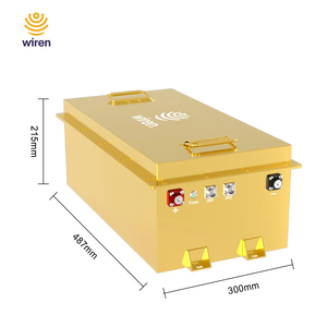 Batterie liquide haute intensité Wiren 51,2 V 100 Ah, décharge de crête 400 A, W51105, 6000 cycles, pour moteurs électriques, navettes de station balnéaire, hôtellerie - Product Image 2