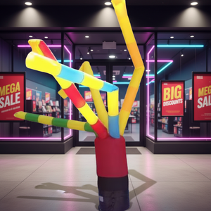 Figura <span class=keywords><strong>inflable</strong></span> <span class=keywords><strong>de</strong></span> payaso <span class=keywords><strong>de</strong></span> dibujos animados que se mueve y baila, modelo <span class=keywords><strong>de</strong></span> aire ondulante para estaciones <span class=keywords><strong>de</strong></span> servicio, <span class=keywords><strong>muñeco</strong></span> <span class=keywords><strong>de</strong></span> bienvenida, arco publicitario - Product Image 2