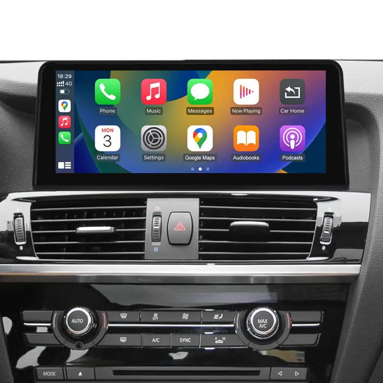 Road Top 1920*720 Độ phân giải stereo GPS Navigation đài phát thanh xe Linux Carplay màn hình cho BMW X3 X4 F25 F26 2011-2016 CIC NBT