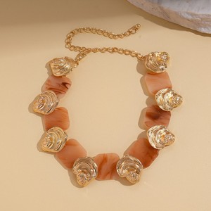 <span class=keywords><strong>Set</strong></span> <span class=keywords><strong>di</strong></span> Gioielli <span class=keywords><strong>di</strong></span> Lusso in Resina con Pendente Geometrico Circolare Collana <span class=keywords><strong>Orecchini</strong></span> Bracciale per Donna Accessori da Festa - Product Image 6